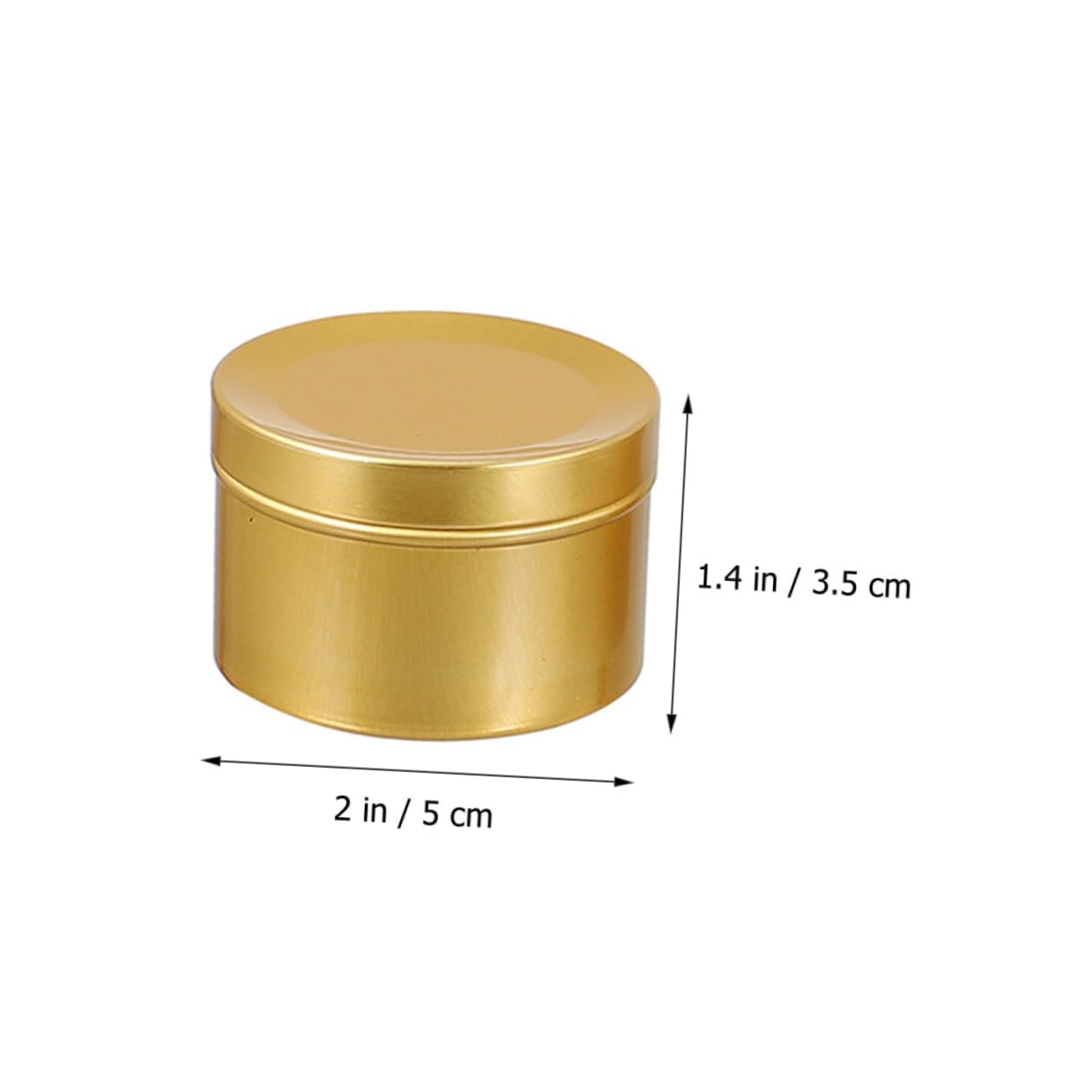 COHEALI 20 Pz Barattolo Di Barattoli Di Candele Natalizie Contenitore Vuoto Vasi Di Candele Vuoti Lattine Per Fare Candele Lega Di Alluminio Viaggiare Cosmetico Scatola Cosmetica