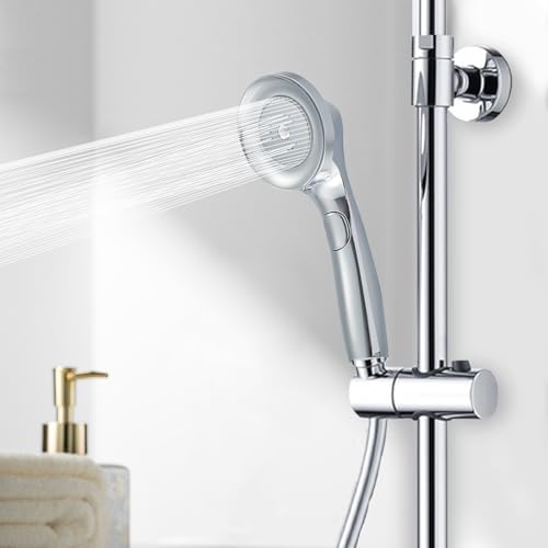 Gole シャワーヘッド 節水 高水圧【2024新モデル・現代・増圧】 高洗浄力 極細水流 3つのモード 3段階水流 美肌 美髪 肌ケア 毛穴汚れ除去 頭皮に肌に優しい 保温 保湿 シャワー 水漏れ防止 お風呂用品 国際汎用基準ジョイント 4種類アダプター