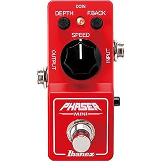 Ibanez PHMINI Pédale Phaser True Bypass Rouge - Les Beatles, Paul McCartney, John Lennon, RIngo Starr, George Harrison