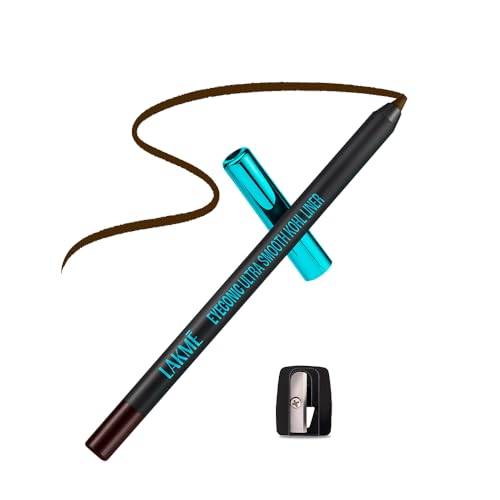 Image of Lakme 9-5 Eyeconic Ultra Smooth Kohl Liner - Intense Brown, Smudgeproof & Waterproof Kajal that Lasts Upto 24 Hours, 1.2g