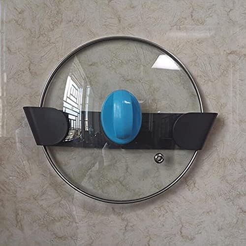 CQADSC 6Pcs Pan Lid Holders Household Pot Lid Holders Punch-Free Pot Lid Racks Lid Storage Holders Pan Lid Organizers Kitchen Utensils