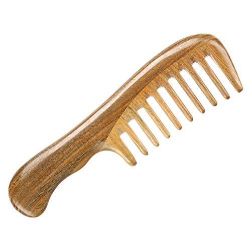 Peigne de massage kaki à dents larges et denses pour la maison