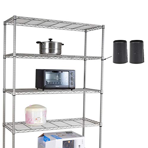 Yardwe 32 pares de clipes de arame para prateleiras de arame, mangas divididas (preto)