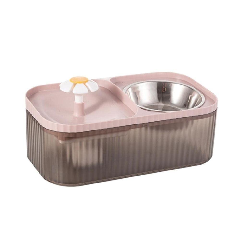 Fontaine d'eau pour chat automatique avec gamelle intégrée