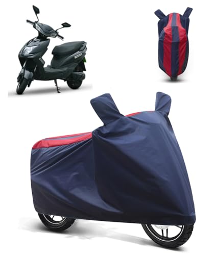 Image of FABTEC Bike /Motorcycle Body Cover Compatible with Okaya Freedum(Red & Blue)