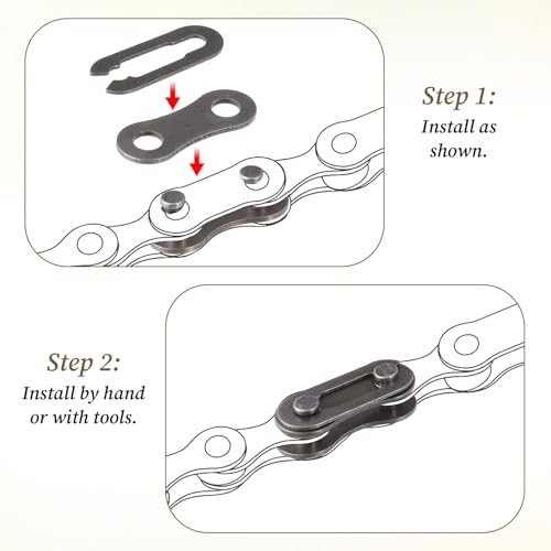 image for Qulkws 10 Pairs Bike Chain Master Link for Bicycle Missing Link, Singl