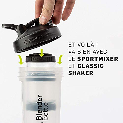 BlenderBottle GoStak Twist n' Lock Storage Jars, 150cc 2-Pak, Black by BlenderBottle - Image 4
