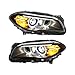 Sootvp Xenon Headlights Assemblies Fit for 2014 2015 2016 2017BMW 5-Series F10/F18 Front Headlights Headlamps Replacement Left Driver Side & Passenger Side