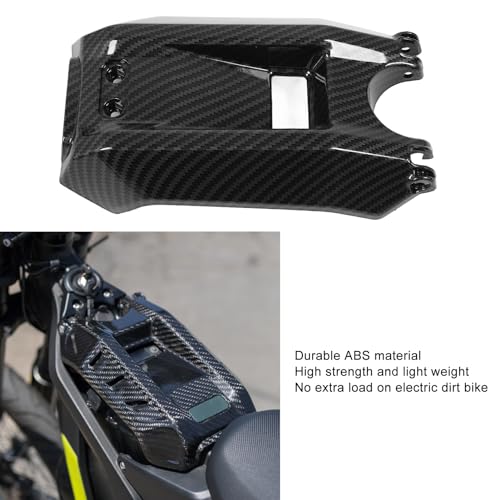 غطاء بطارية الدراجة الترابية الكهربائية بنمط الياف الكربون واقي بطارية بديل لدراجة سير-رون لايت بي اكس اس