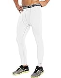Champion Men's Powerflex Tight, White, Large