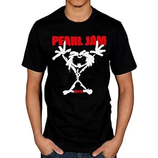 T-Shirt Officiel Pearl Jam Stickman Choices Lightning Bolt Backspacer - Les Beatles, Paul McCartney, John Lennon, RIngo Starr, George Harrison