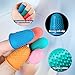 30 pcs Rubber Thimble, Rubber Finger Tips, Office thimbles for Hand Embroidery, Cutting, Knitting & Counting, dedos de silicona para las Manos, dedales para Coser，Thumb Thimble in 5 Sizes and Colors
