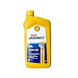 Shell Advance AX5 20W-50 Motorcycle Oil, Liter, (Pack of 6)