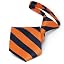 Navy Blue and Orange Striped