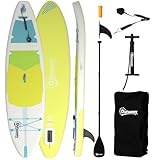 Outsunny Tabla Paddle Surf Hinchable con Accesorios, 320 cm, Remo de Aluminio Ajustable,...