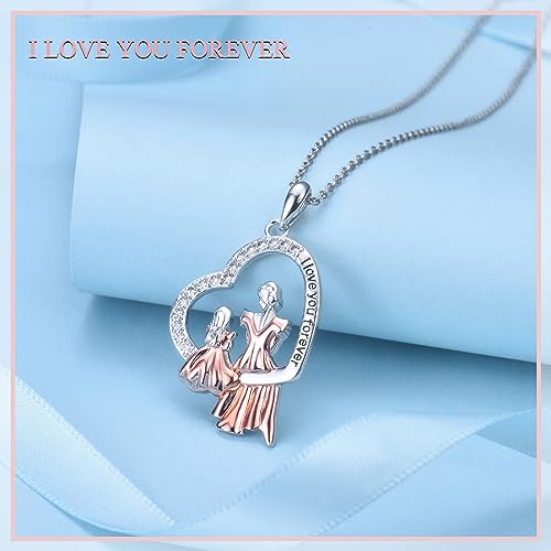 Gifts-for-Mom-Daughter-Mother-To-My-Mom-Daughter-Necklace-Gifts-Mother-and-Daughter-Heart-Pendant-Necklace-Gifts-Birthday-Christmas-Mothers-Day-Gifts-for-Mom-Daughter