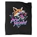 Couverture en flanelle imprimée renard animal (100 x 130 cm) ， couverture en flanelle polaire renard abstrait pour garçons enfants adultes ， couverture en peluche super douce et confortable