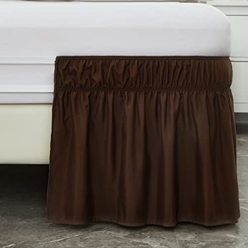 Falda de cama de fácil instalación con caída a medida de 18 pulgadas 5