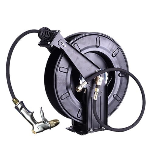 High-Pressure Flushing Faucet Hotel Kitchen Floor Washing Pull-Out High-Pressure Car Wash Faucet Wall-Mounted Automatic Recycling,10M