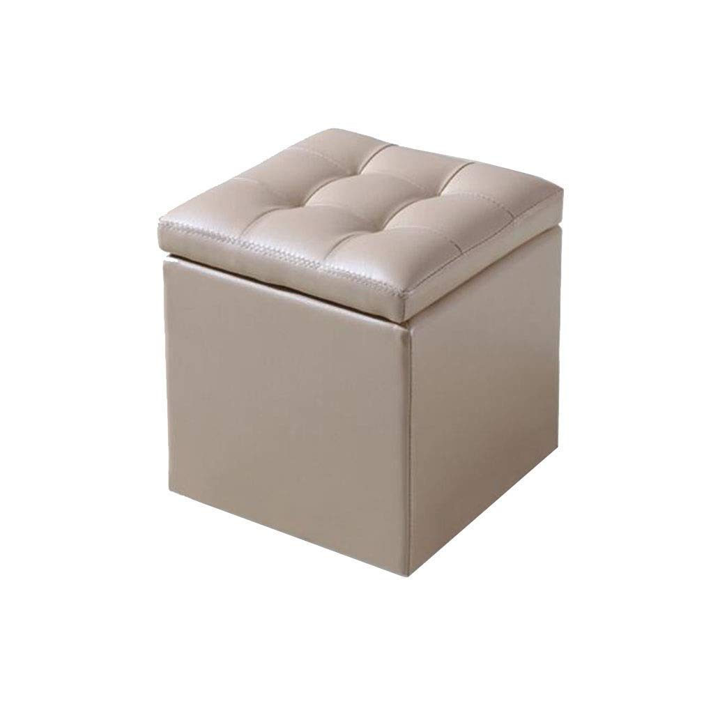 Repose-Pieds de Rangement en Cuir pour un Salon Ordonné et une Chambre Cosy Modèle #3