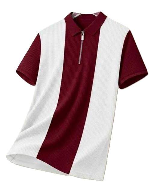 Men,s Polo T-Shirt - Stylish Collar T-Shirts with Half Sleeves,Striped Regular Fit,Branded Original Summer T-Shirts for Men-picture-16