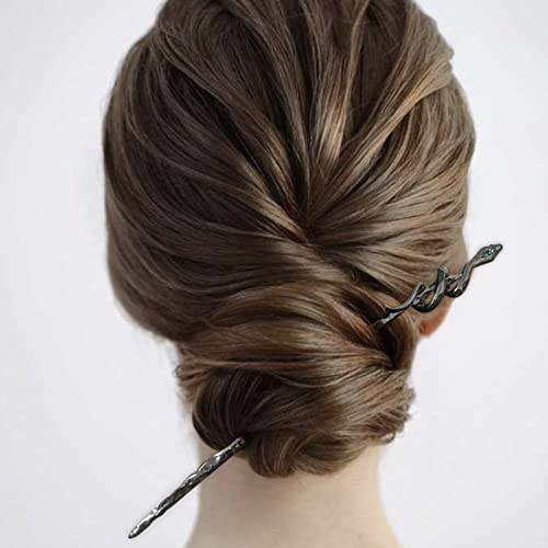 Frdtluthw 6.9Inch Snake Hair Sticks, Long Hair Pins For Women Thick Long Hair(Pack Of 3) #TOP3
