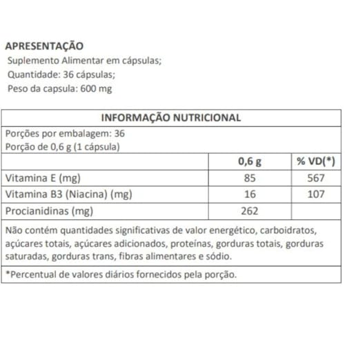 Herbocell Pinus Pinaster Pignogenol + Vitaminas E + B3.