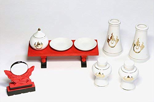 Amazon｜やまこう お稲荷さん 神棚 専用 稲荷神具 9点セット □ 稲荷