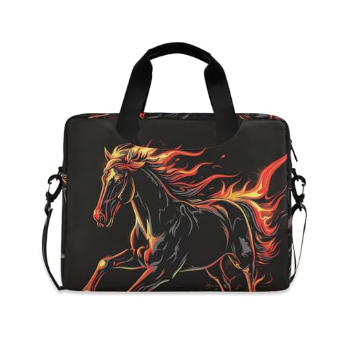 Maletín para laptop ALAZA Running Horse Flame 13-15.6 pulg miniatura 1