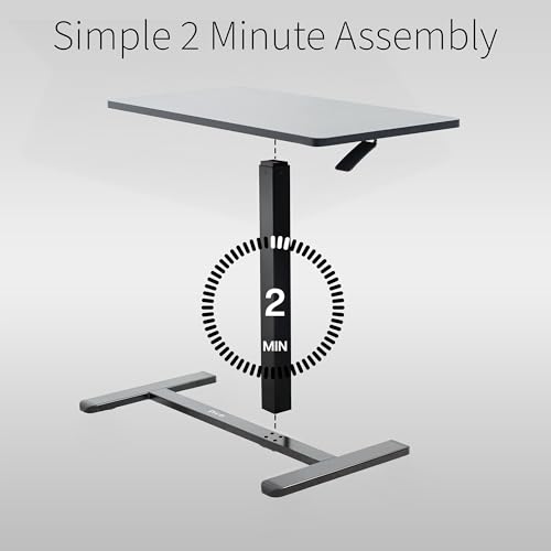 image for VIVO Mobile 32 x 16 inch Over Couch Laptop Table, Height Adjustable Be