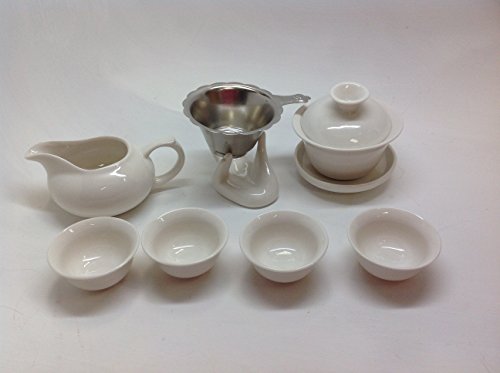"Music City Tea" Pure White Gaiwan Tea Set Tea Set 99A #TOP3