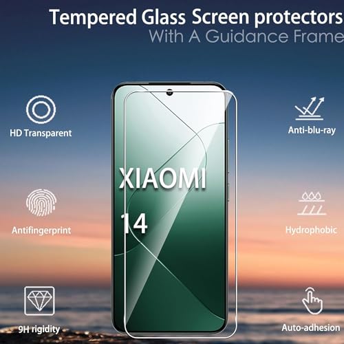 Image of JGD PRODUCTS for Xiaomi Mi 14 5G | Mi 14 Premium Original HD curved Edge to Edge Tempered Glass