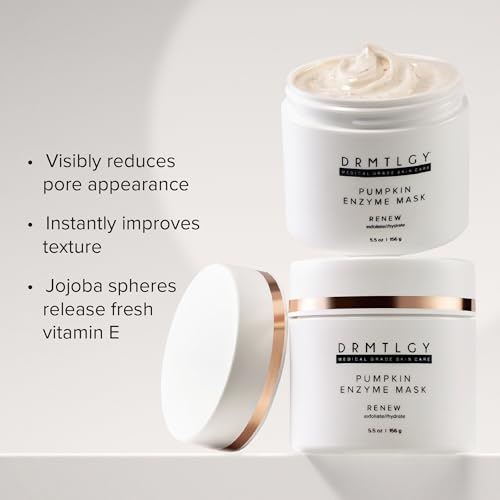 DRMTLGY Pumpkin Enzyme Face Mask with Jojoba Beads. Gentle Exfoliating Pumpkin Facial Mask for Dullness, Uneven Skin Tone, Fine Lines and Wrinkles. 5.5 oz - Image 5