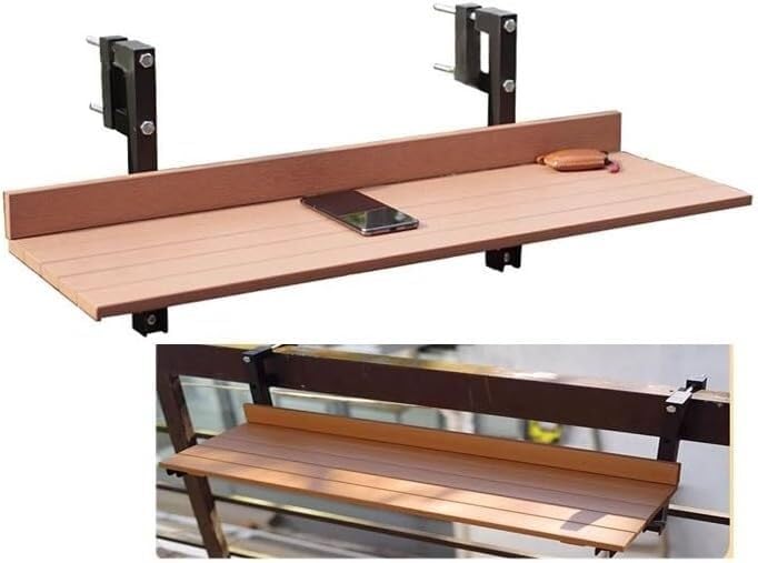 Table de balcon pliante en acier table pliante for balustrade terrasse et table jardin patio