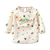 Bavaglino smock bambino regolabile impermeabile con una tasca 6-36 , B