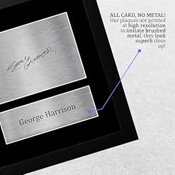 HWC Trading FR A4 George Harrison The Beatles Cadeaux Imprimé Signé Autographe Photo pour les fans de musique – A4 Encadré - Les Beatles, Paul McCartney, John Lennon, RIngo Starr, George Harrison HWC Trading FR A4 George Harrison The Beatles Cadeaux Imprimé Signé Autographe Photo pour les fans de musique - A4 Encadré – Image 5