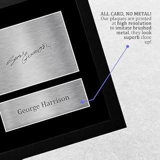 HWC Trading FR A4 George Harrison The Beatles Cadeaux Imprimé Signé Autographe Photo pour les fans de musique – A4 Encadré - Les Beatles, Paul McCartney, John Lennon, RIngo Starr, George Harrison HWC Trading FR A4 George Harrison The Beatles Cadeaux Imprimé Signé Autographe Photo pour les fans de musique - A4 Encadré – Image 5