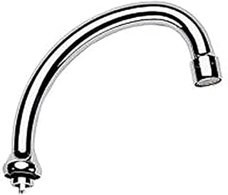 GROHE Rohrauslauf (schwenkbar, Auslauf mit Mousseur, Ausladung 140 mm, Verschraubung 3/4"), chrom, 13076000