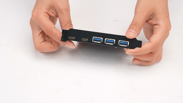 Carte PCIe vers USB 3.2 Gen 2 avec bande passante de 20 Gbit/s 7 ports