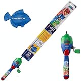 Kid Casters: PJ Masks Youth Fishing Pole | Spincast Reel & Practice Casting Plug | Small & Easy to U