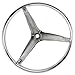 YaeMarine Stainless Steel Boat Steering Wheel,Marine Steering Wheels,3 Spoke 15-1/2