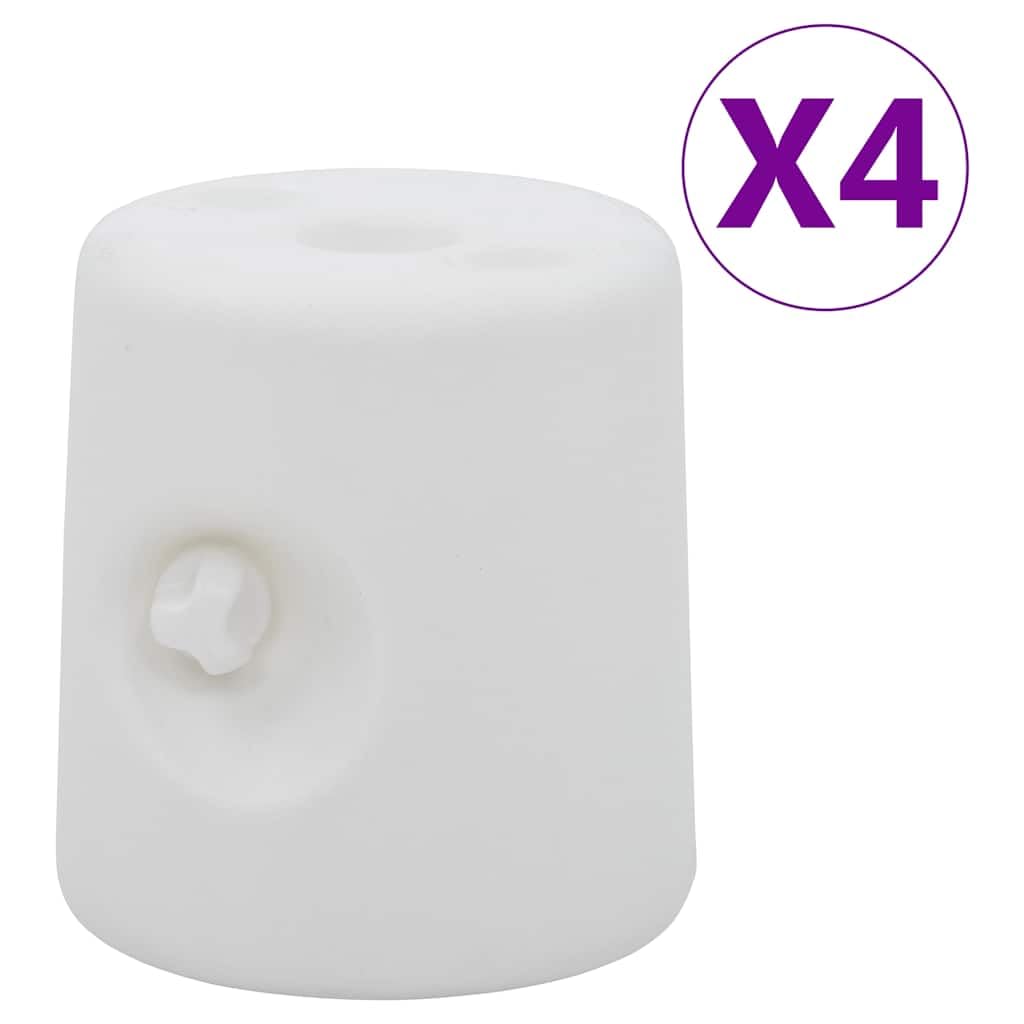 Tomostar Lot de 4 Poids pour Tonnelle, Pieds de Barnum Poids pour Belvédère 4 pcs PE Blanc