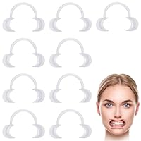 OUDQFCJ 9 Stück C-Form Mundöffner, Wangenhalter, Mundwinkelhalter, Mundstücke Ersatz Munddehner für Orale Untersuchung und Zahnaufhellung