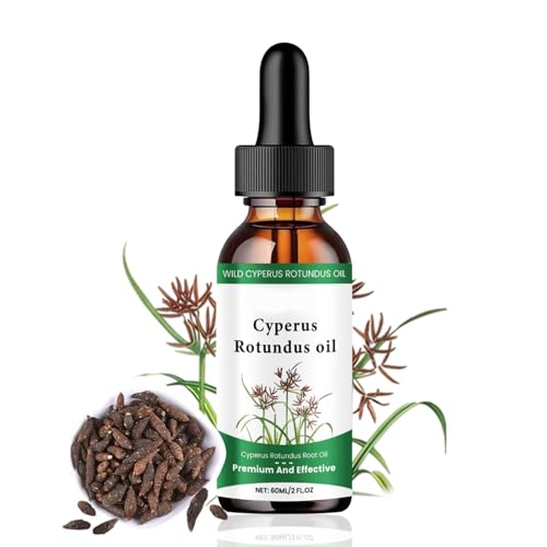 Cyperus Rotundus Oil 60ml Cypress Oil for Hair Removal,100% Natural Organic Cyperus Rotundus Oil Skin Care,Cyprus Oil,Hydration,Smooth Skin and Hair Removal for All Skin Types