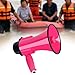 Qianly Megaphone Speaker Portable 240 Seconds Recording 30 W Loud Bullhorn for Vending Outdoor, Rose Red