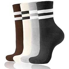 4 Pairs-brown/Light Beige/Grey/Black