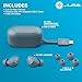 JLab Go Air Pop+ True Wireless Earbuds, in Ear Headphones, Bluetooth Earphones, 35H Playtime Ear Buds, Bluetooth Earbuds with Microphone, USB-C Charging Case, Dual Connect, EQ3 Sound, Slate