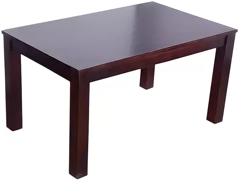Image of Sheesham Wood Dining Table Dining Room Furniture Wooden Dinner Table for Living Room Home and Restaurant (6 Seater, Walnut Finish)