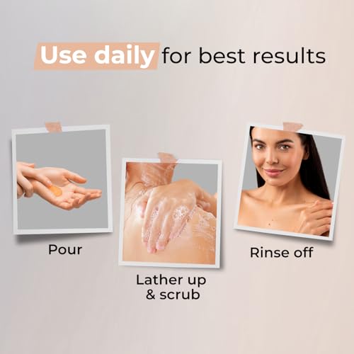 Image of Kaya Vitamin C Infinity Glow Shower Gel | Dermatologist-Developed with 22 Years of Expertise | Brightening & Antioxidant Body Wash with Ascomate-C & Cellulose Beads | Radiant Glow, Gentle Daily Cleanse | For All Skin Types | 240 ml