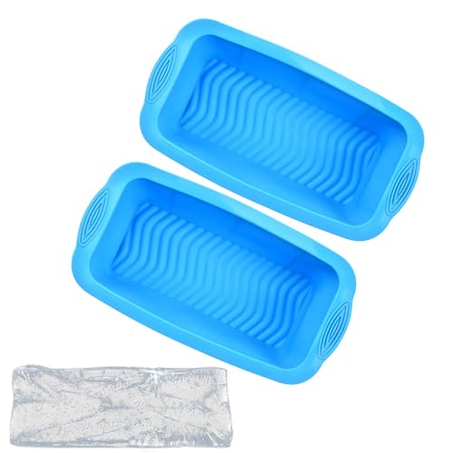 2 個 特大アイスキューブ型 、アイスバスタブ用大型、アイスブロック型、 再利用可能な大きな製氷皿、コールドプランジタブ用アイスバス用大型氷型、特大アイスブロック型 、4.7ポンド再利用可能な大きなアイスキューブトレイ、アイスレンガ型、アイスバス用の特大製